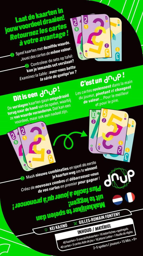 Space Cowboys Dnup – Kartenspiel – kompaktes Reisespiel – schnelles Partyspiel für Familienfreunde – ideal für den Urlaub, unterwegs und zu Hause – ab 2 Spielern