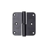Yale 1067394 - 3 paumellen inox mat zwart afger.hoek rechts 80x80mm | 4 stuks