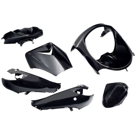 Randplatten-Set 6-teilig für Peugeot Vivacity bis Baujahr 2008 – schwarz metallic