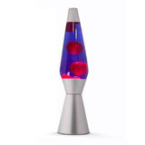 Lavalamp Zilver Rood Paars, 40cm