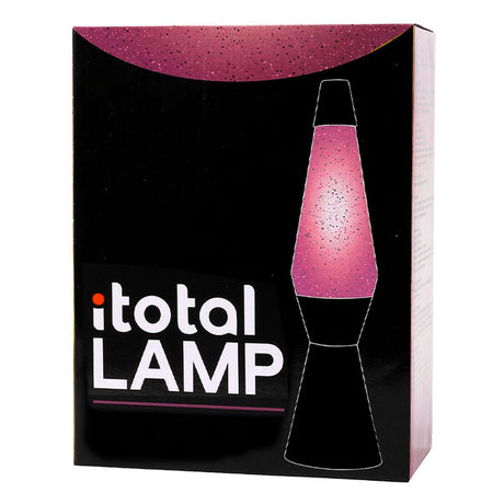 Lavalamp Black Pink Glitter, 40 cm