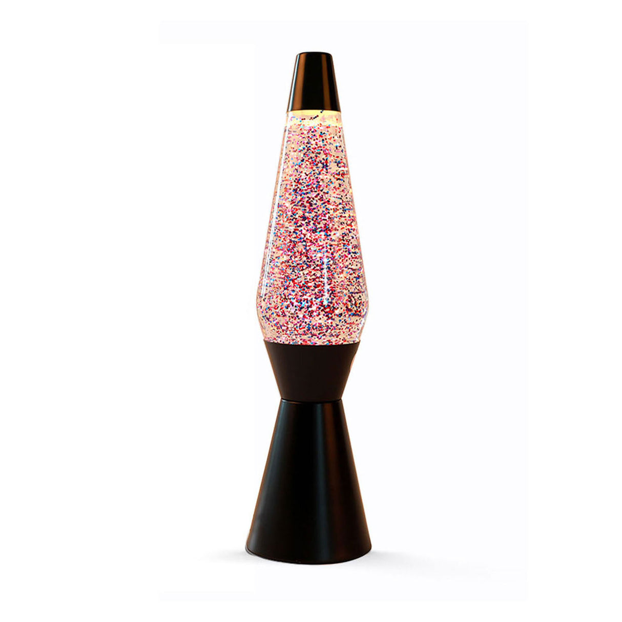 Lavalamp Black Pink Glitter, 40 cm