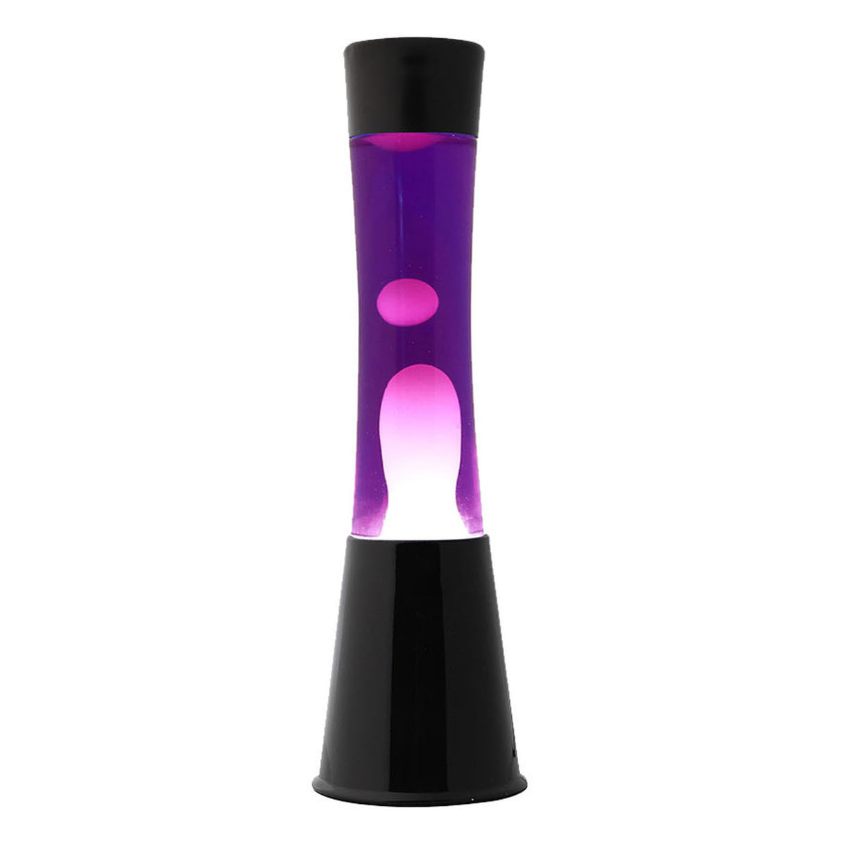 Lavalamp nero viola bianco, 40 cm