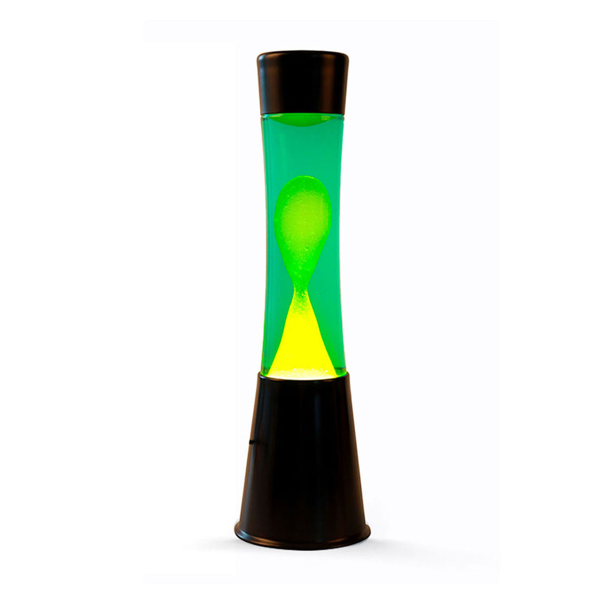 Lavalamp Black Green Yellow, 40 cm