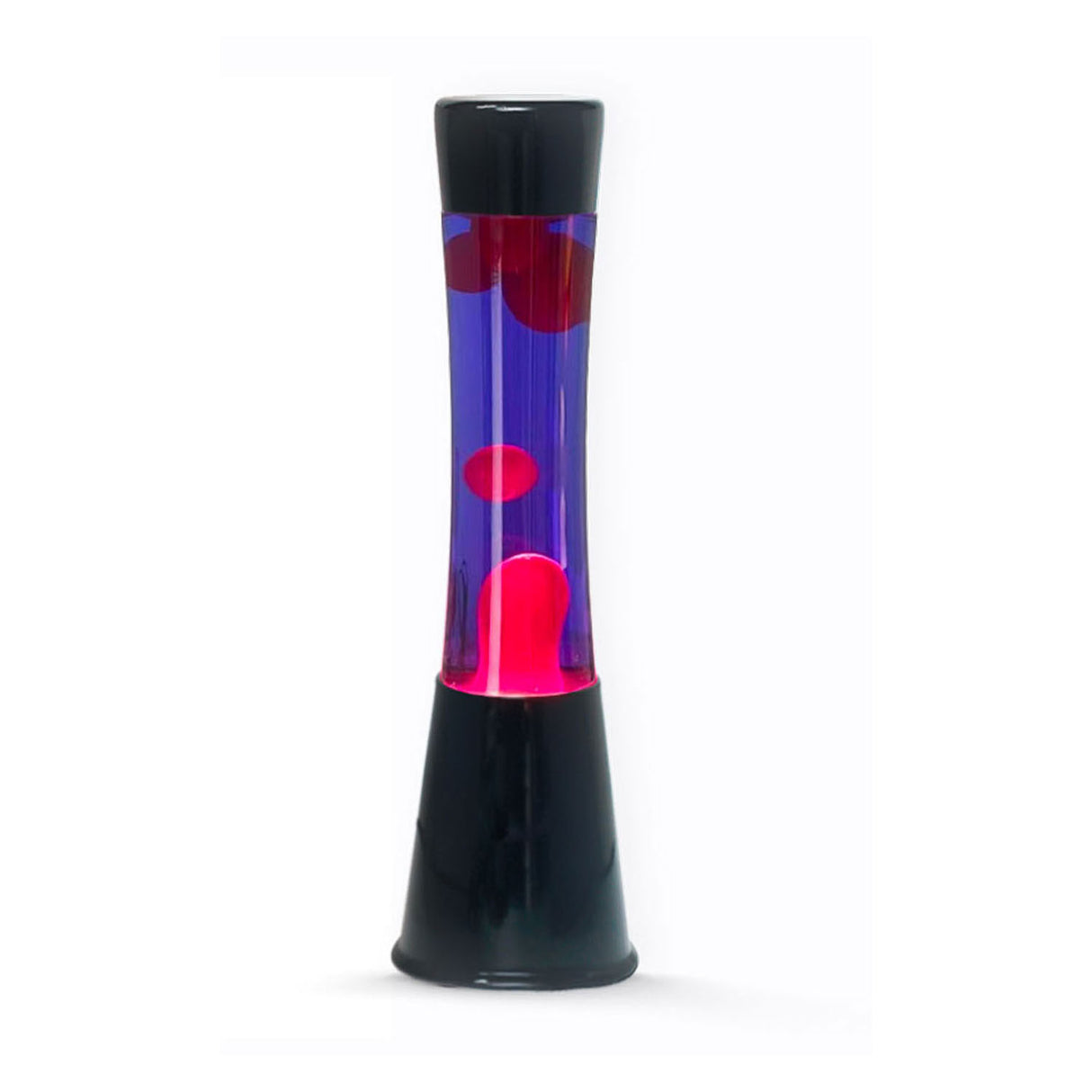 Lavalamp sort lilla lyserød, 40 cm