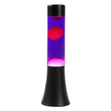 Lavalamp schwaarz Purple rosa, 30cm