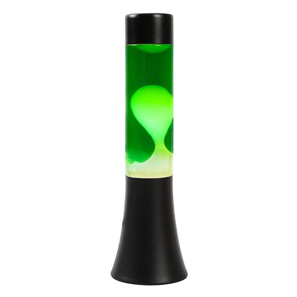 Lavalamp Black Green White, 30 cm