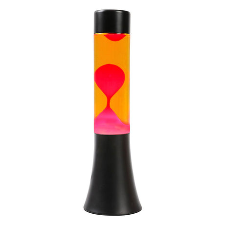 Itotal Lavalampe schwarz orange rot, 30cm