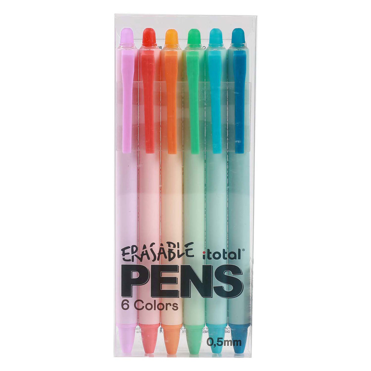 Itotal löschbare Kugelschreiber, 6 Farben