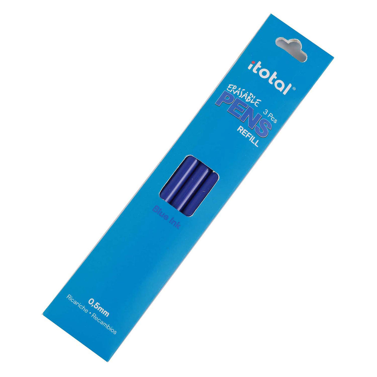 Itotal löschbare Tintennachfüllung blau, 3 Stk.
