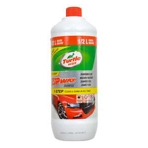 Turtle Wax Zip Wax Shampoo – konzentriert – reinigt gründlich und glänzt – füllt die vorhandene Wachsschicht auf – streifen- und fleckenfreies Finish – 1,5 Liter
