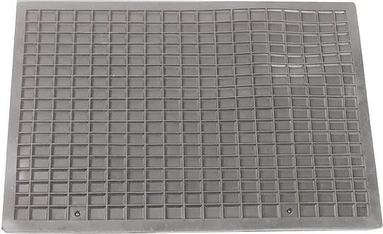 Schönek Fußmatte schwarz hinten Gummimatte 460x400 mm
