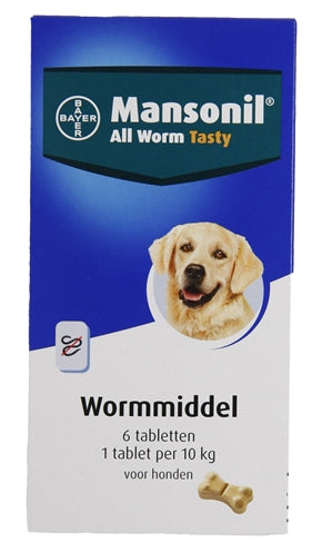 Mansonil Dog Alle Wurmtafeln