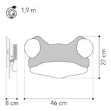Aus Tjalle und Jaspis – Frosch-Wandlampe – Holz