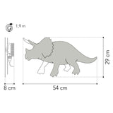 Von Tjalle und Jasper – Dino-Wandleuchte Triceratops – Holz