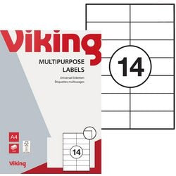 Multifunctionele etiketten viking mat wit