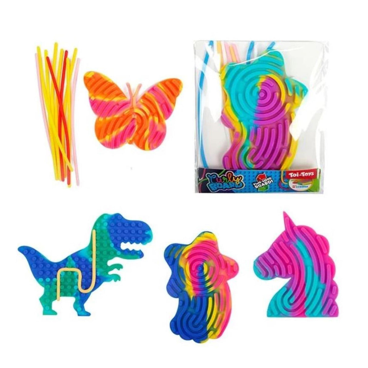 Toi-toys Toi Toys Curly Board Mini mit 10x Schnur