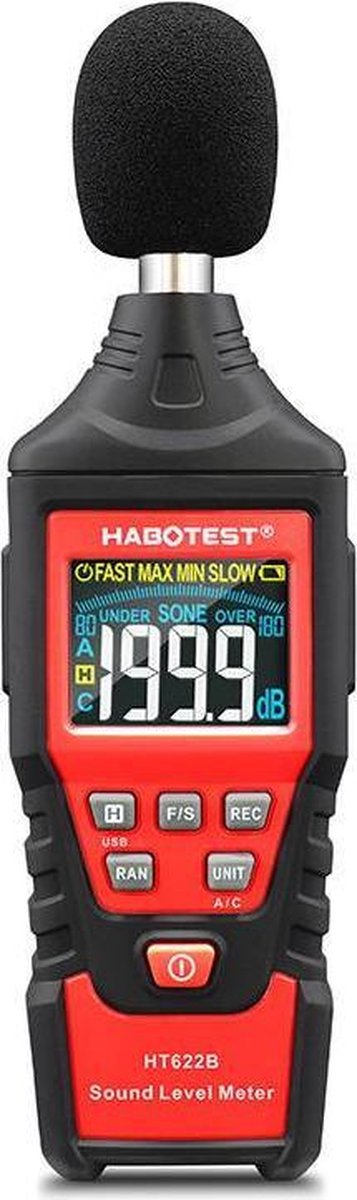 Habotest digitales Dezibelmessgerät HT622B USB A C