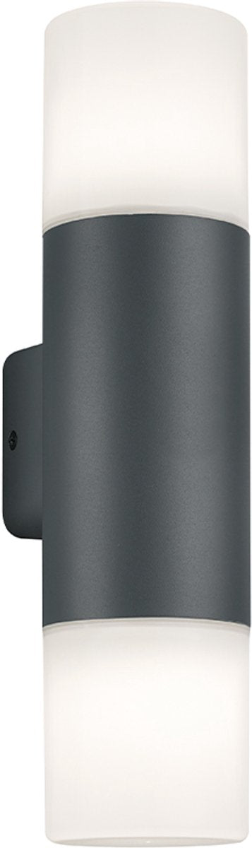 Trio Hoosic - Wandleuchte - Anthrazit - exkl. 2x E27 28W - Außenbeleuchtung - IP44
