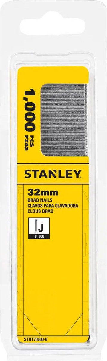 Stanley – Nägel 32 mm Typ J – 1000 Stück – Multitool-Maschinenzubehör – Handnagler – 1 Stück(e)