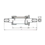Neco axle ls bottom bracket
