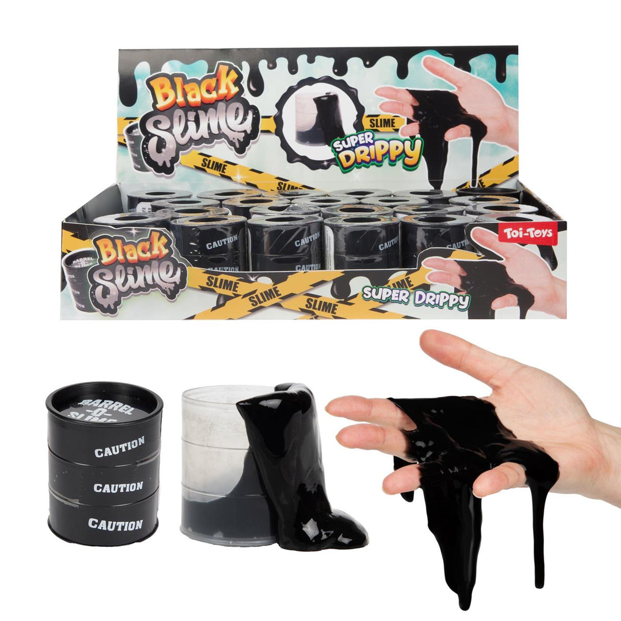 Toi-toys Schleim im Mini-Ölfass schwarz