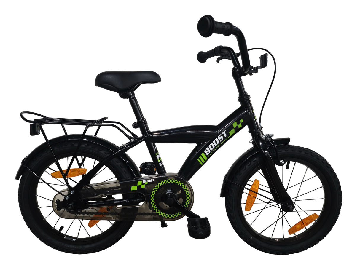 Bikefun Kinderfahrrad Boost 16 Zoll mit Bremsnabe - Schwarz
