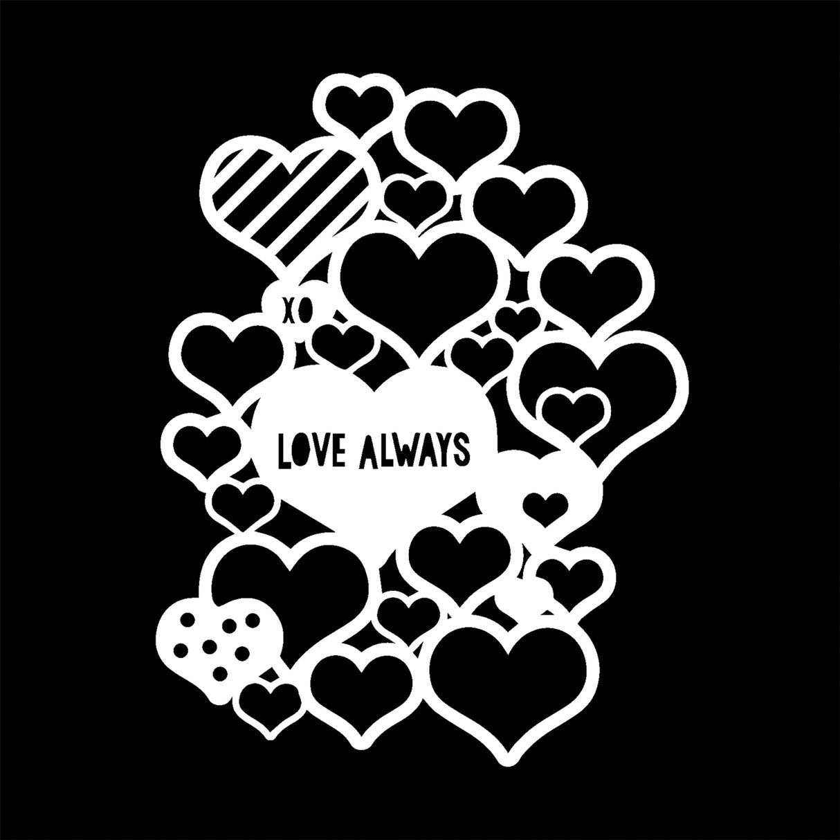 Die Werkstatt des Bastlers • Vorlage 10x10cm Liebe immer
