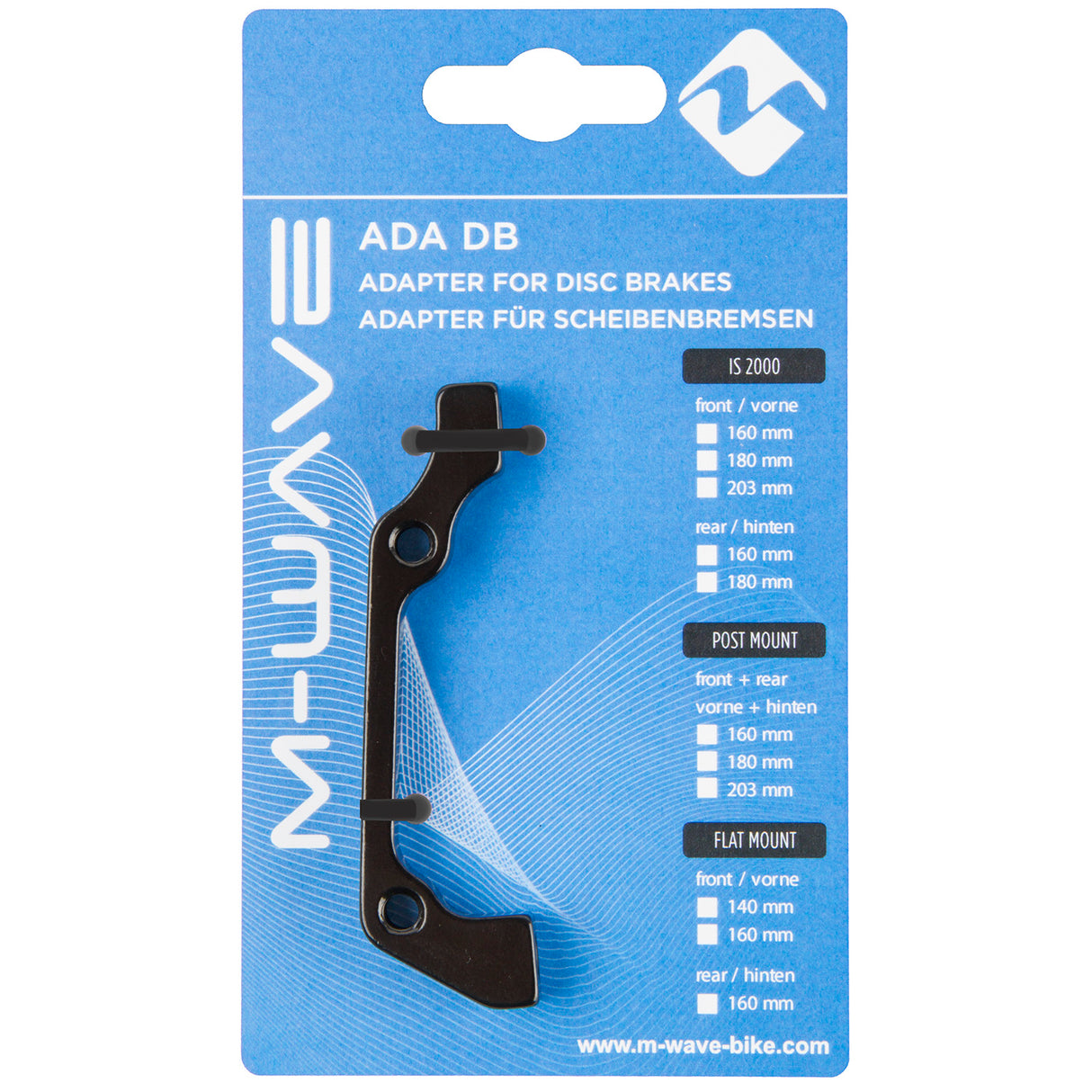 M-Wave ada db is2 Adapter für Scheibenbremsen