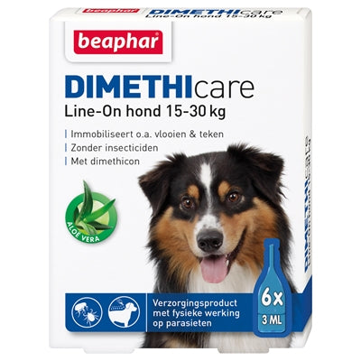 Beaphar Dimethicare line-on hond tegen vlooien en teken