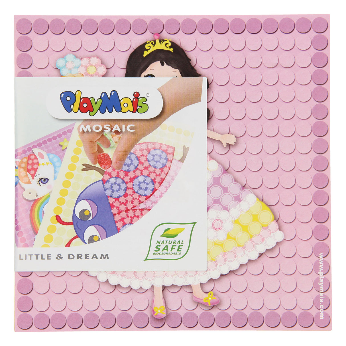 Playmais-Mosaikkarten schmücken Prinzessin