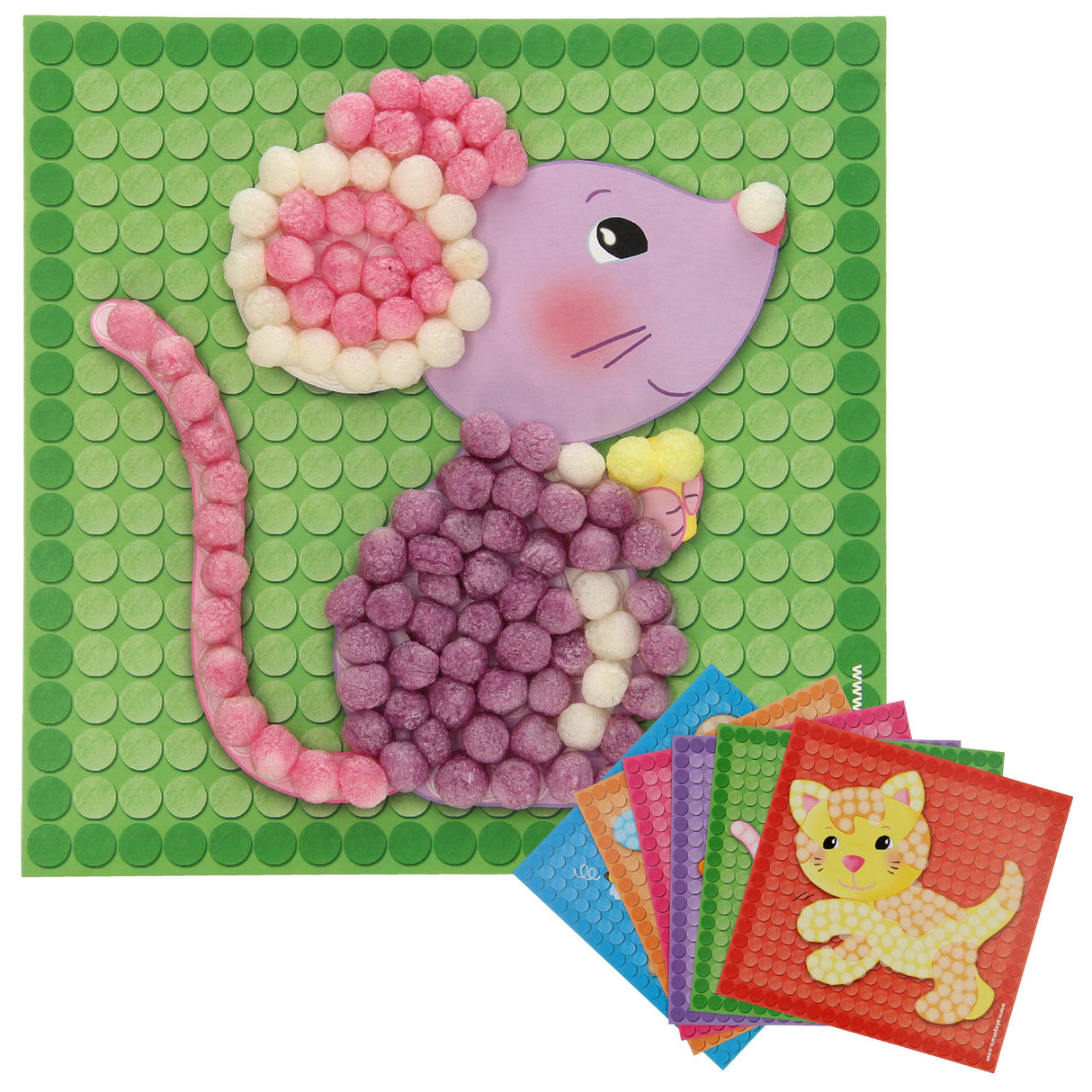 Playmais-Mosaikkarten schmücken kleine Freunde