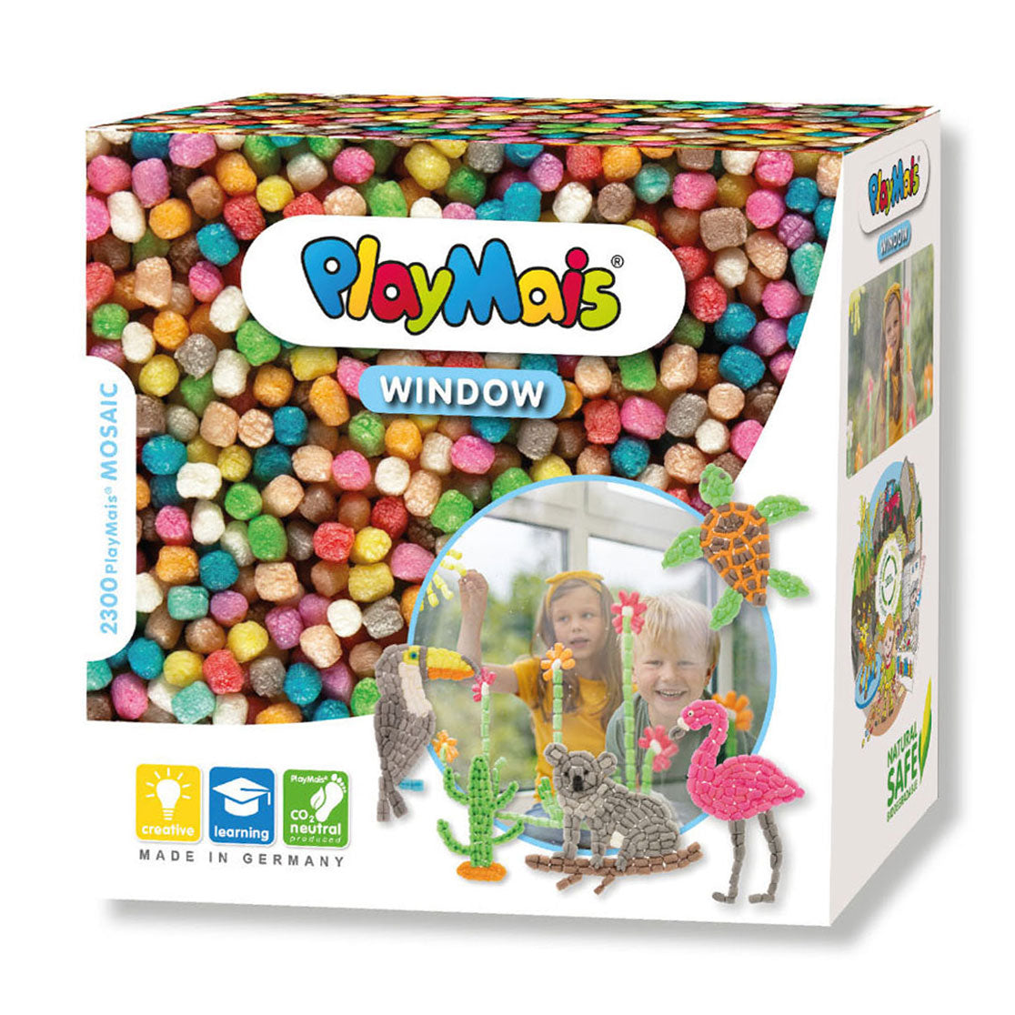 Playmais Fenster Mosaik - Tiere, 2300dlg.
