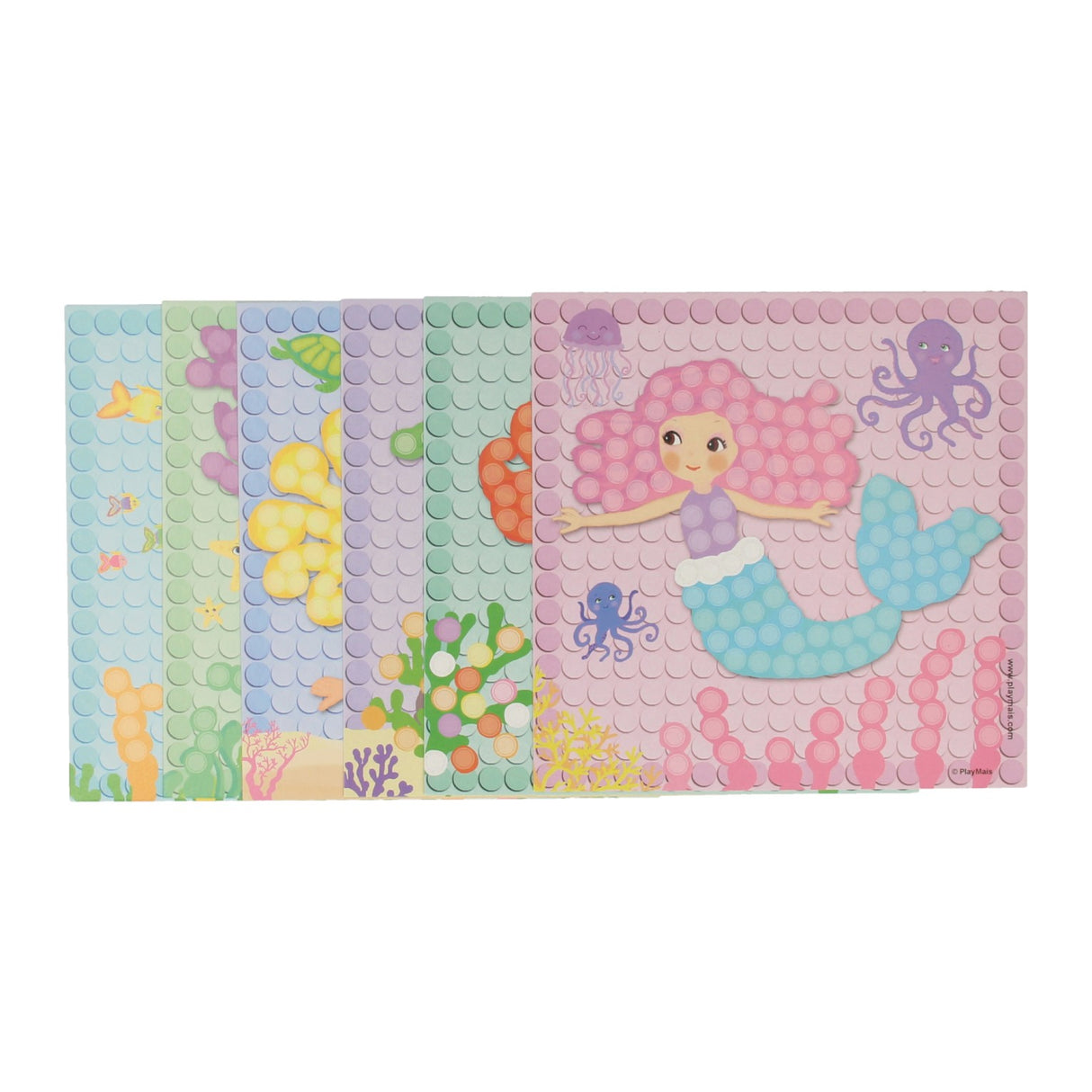 Playmais Playmais Mosaic Cards Decorate Girls set, 24st.