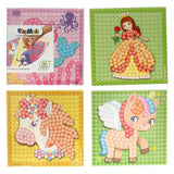 Playmais mosaic cartes décorer les filles, 24e.