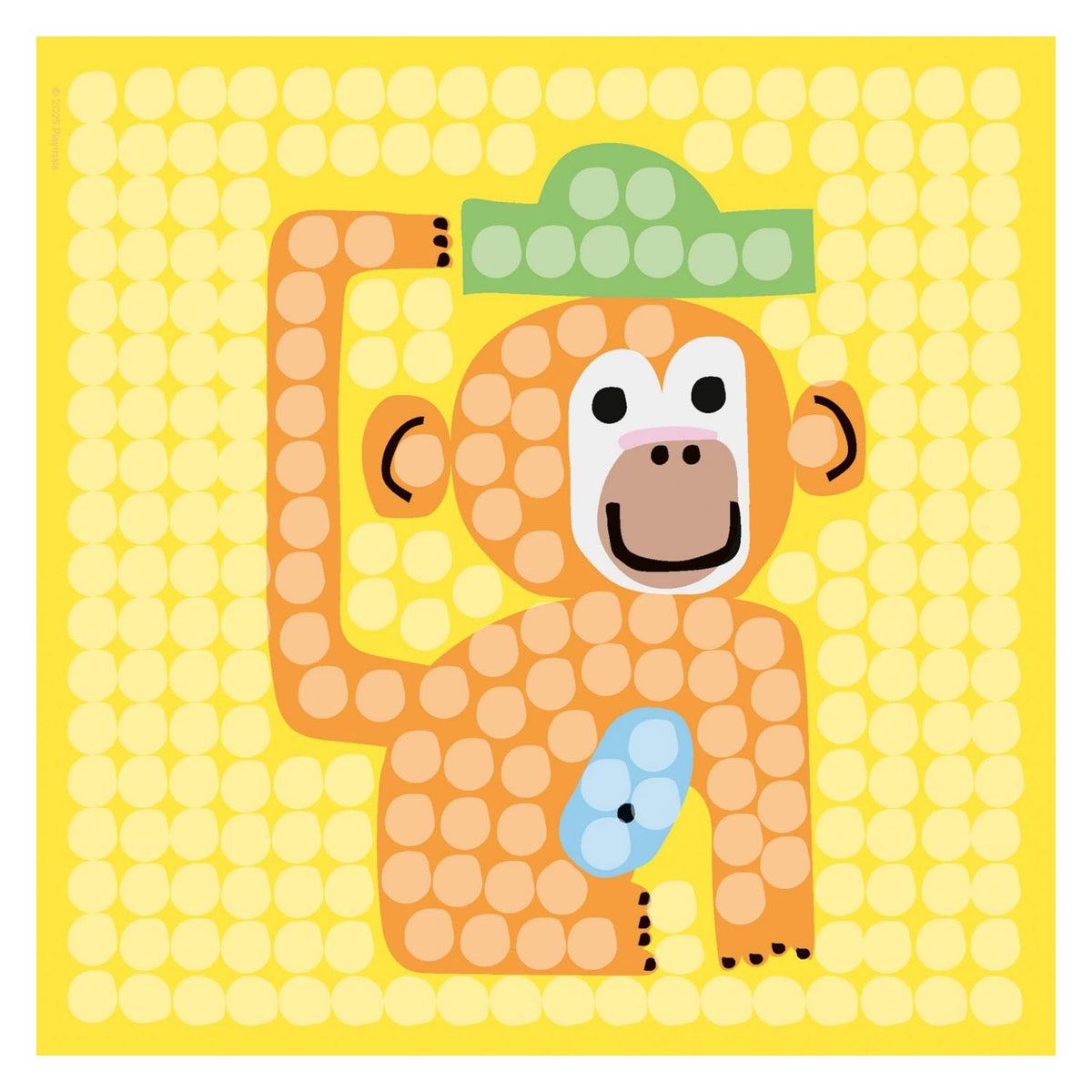 Playmais-Mosaikkarten schmücken den Zoo