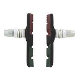 BRASSCHLAGE BREMS BLOCK SET V-BRAKE mit Allen 70 mm dreifarbig (braunes schwarzes Grün)