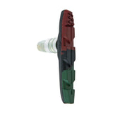 BRASSCHLAGE BREMS BLOCK SET V-BRAKE mit Allen 70 mm dreifarbig (braunes schwarzes Grün)