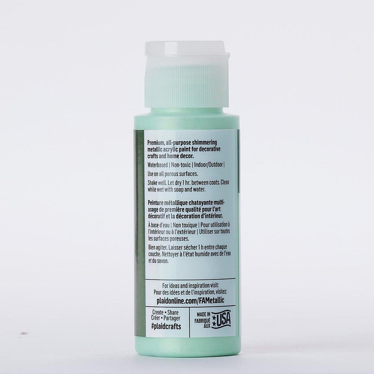 Folkart • Metallic-Acrylfarbe, Seidengrün, 59 ml