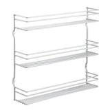 Metaltex platzsparendes Smart Kitchen Pepito Gewürzregal 3 Ebenen 36x32x8 cm Silber