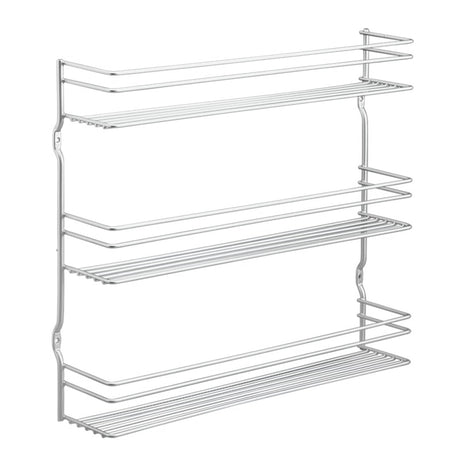 Metaltex platzsparendes Smart Kitchen Pepito Gewürzregal 3 Ebenen 36x32x8 cm Silber