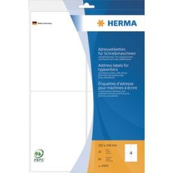 Adressetiketten für Schreibmaschinen von Herma
