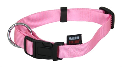 Martin krage grunnleggende nylon rosa