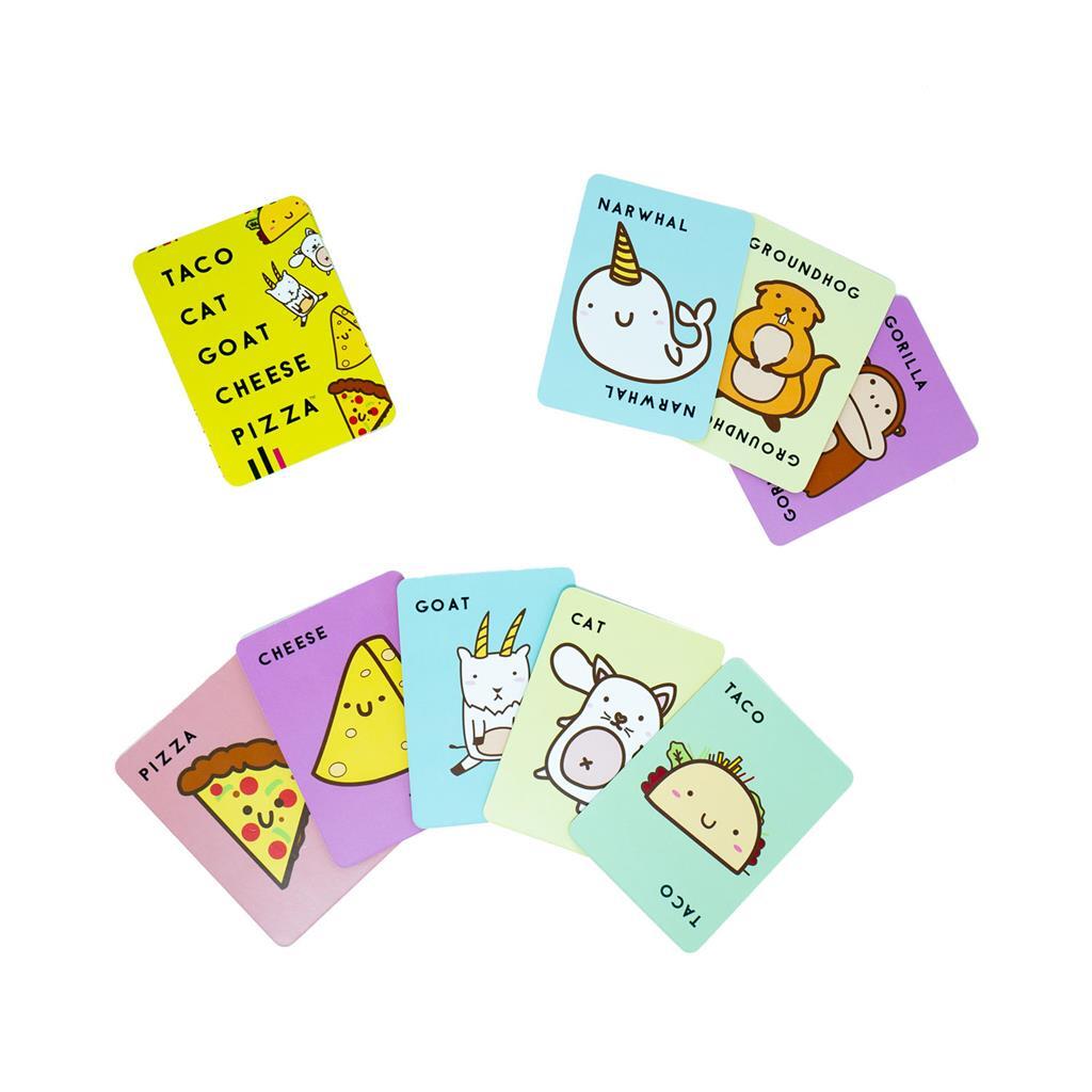 Blau-orangefarbene Taco-Katzen-Ziegenkäse-Pizza