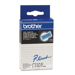 Brother tc-501 – 12 mm – Schwarz auf Blau für pt-8e pt-2000 pt-3000 pt-5000