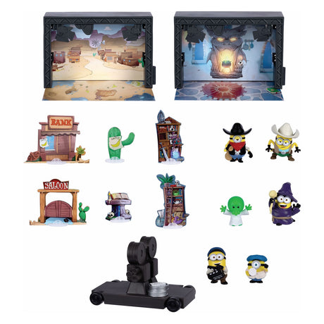 Moose Toys Schergen Monster – großer Studiobereich mit 2 Filmstudios – inkl. 6 Minions-Figuren