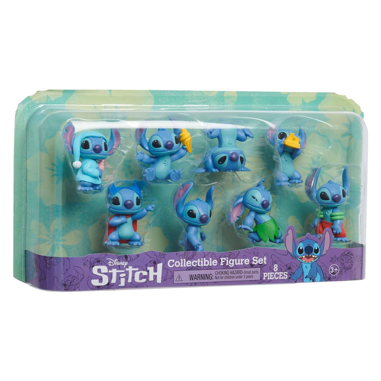 Disney Stitch Set vun 8 Spillfiguren