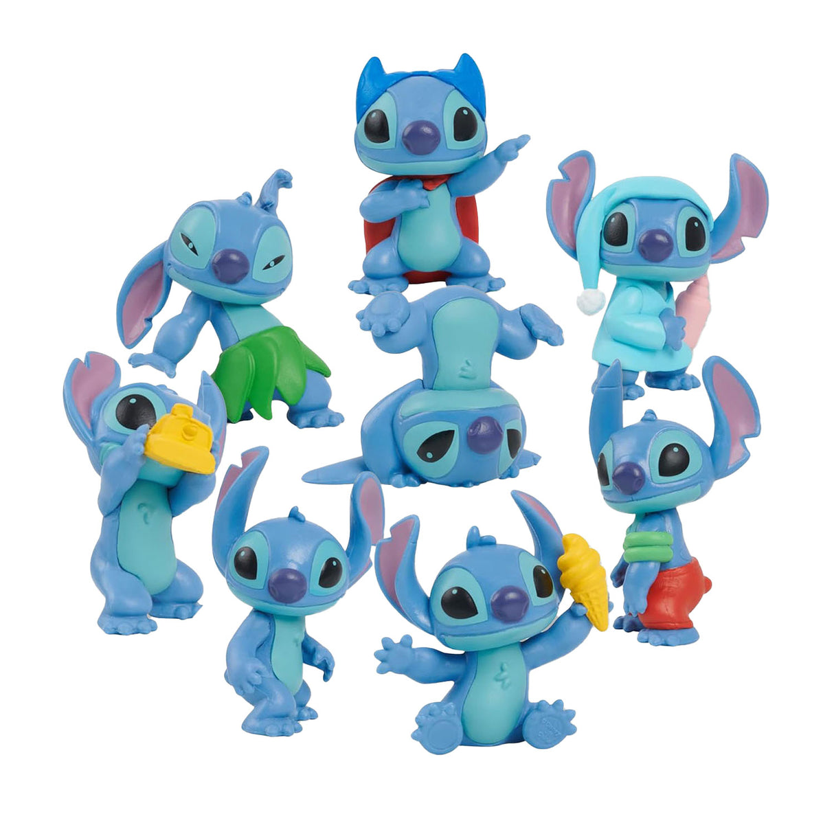 Disney Stitch Set vun 8 Spillfiguren