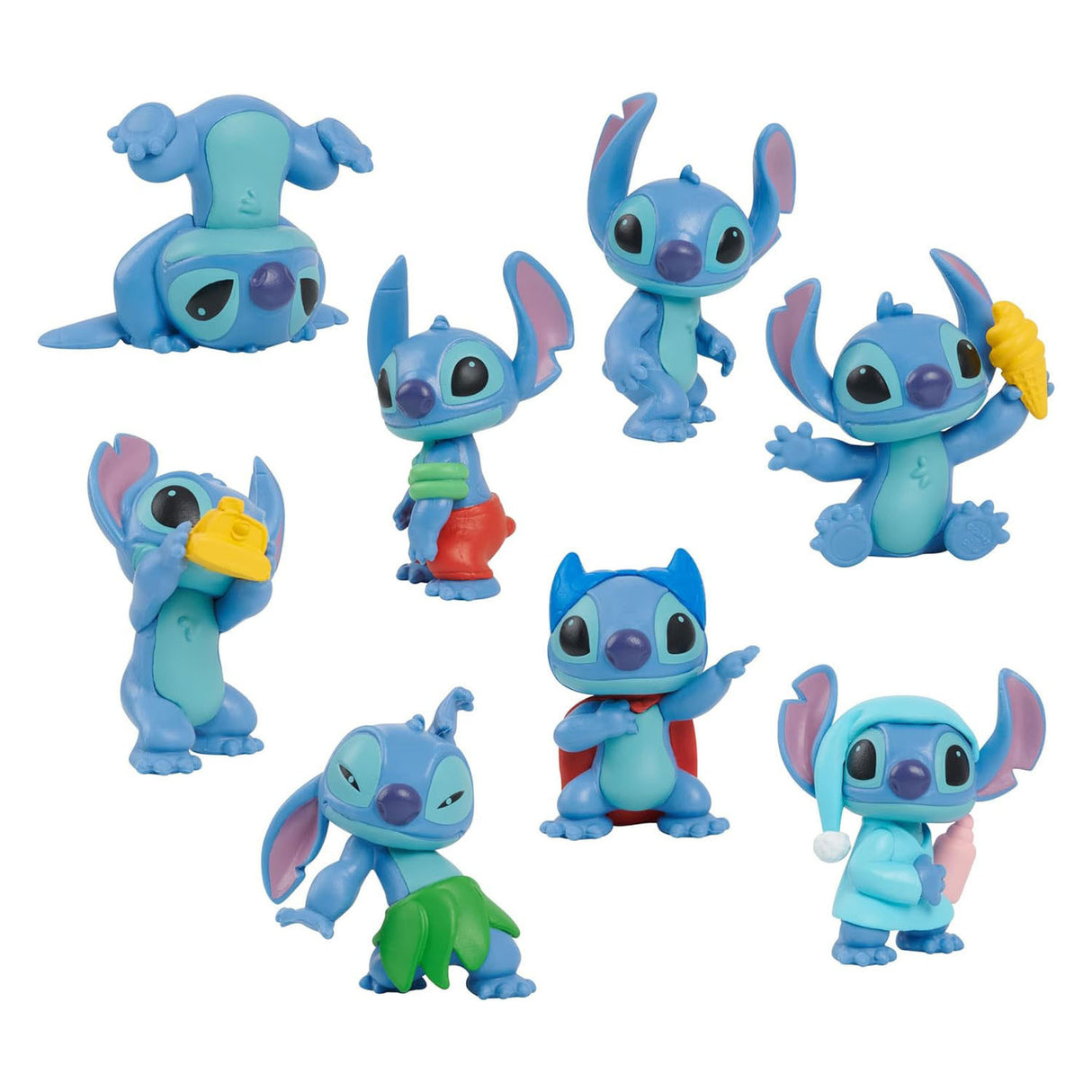 Disney Stitch Set vun 8 Spillfiguren