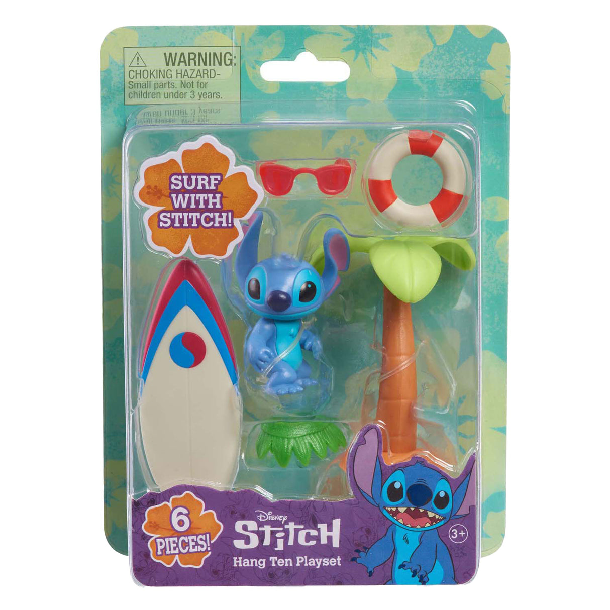 Spectron Stitch Speel Figure with Surfboard Play set, 5dlg.